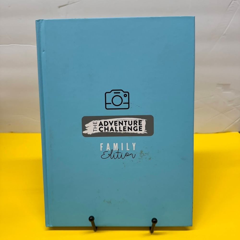 The Adventure Challenge Family Edition Scratch Off Activity Book Blue Hardcover